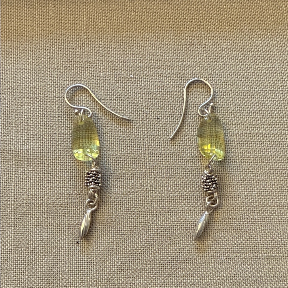 Michael Dawkins silver and citrine earrings